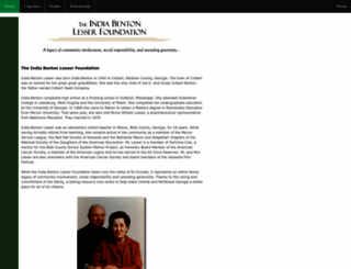 thelesserfoundation.org screenshot