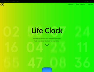 thelifeclockapp.com screenshot