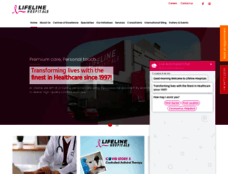 thelifelinehospitals.com screenshot