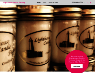 thelighthousecandlefactory.com screenshot