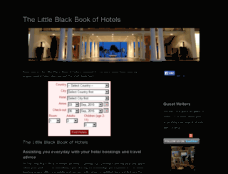 thelittleblackbookofhotels.com screenshot