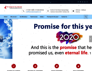 thelivinggodchurch.org screenshot