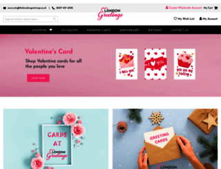 thelondongreetings.co.uk screenshot