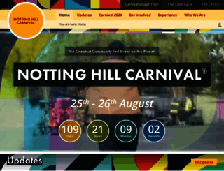 thelondonnottinghillcarnival.com screenshot
