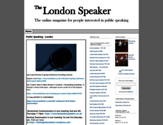 thelondonspeaker.com screenshot