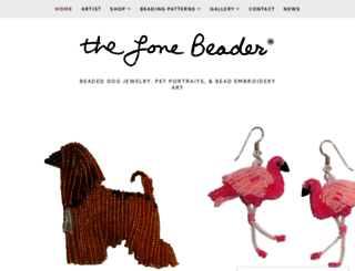 thelonebeader.com screenshot