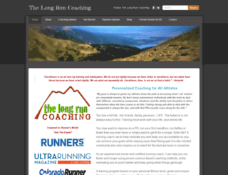 thelongruncoaching.com screenshot