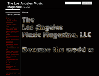 thelosangelesmusicmagazine.com screenshot