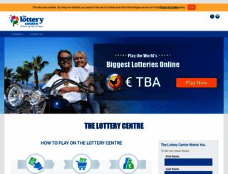 thelotterycentre.com screenshot