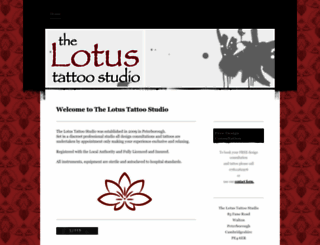 thelotustattoostudio.co.uk screenshot