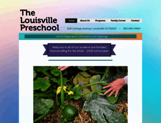 thelouisvillepreschool.com screenshot
