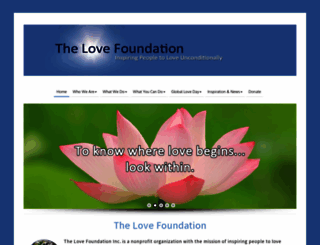 thelovefoundation.com screenshot