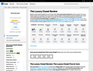 theluxurycloset.knoji.com screenshot