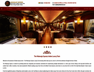 themaharajatrain.com screenshot