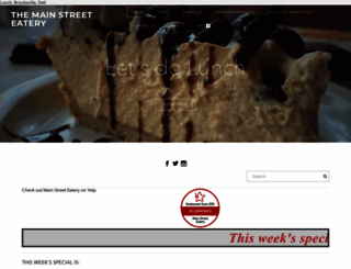 themainstreeteatery.com screenshot