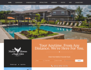 themanorhomesofeagleglen.com screenshot
