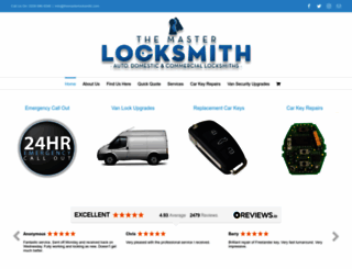 themasterlocksmith.com screenshot