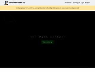 themathcontest.com screenshot