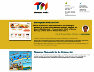 thematicmedia.de screenshot