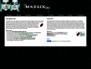thematrix101.com screenshot