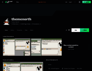 themenorth.deviantart.com screenshot