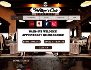 themensclubbarbershop.com screenshot