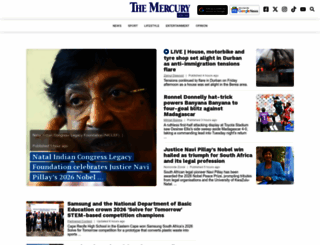 themercury.co.za screenshot