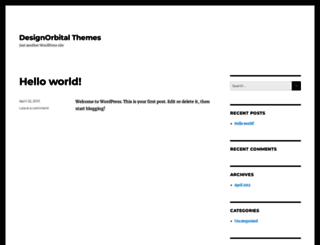 themes.designorbital.com screenshot