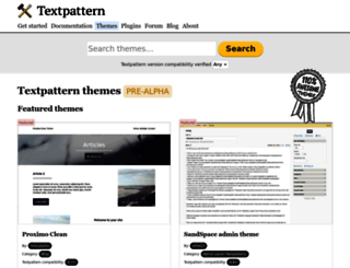 themes.textpattern.com screenshot