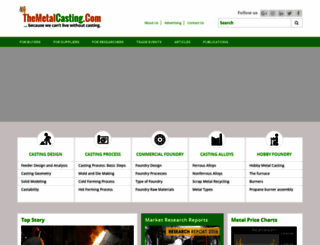 themetalcasting.com screenshot