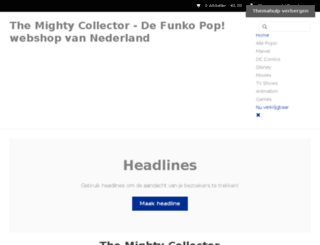 themightycollector.nl screenshot