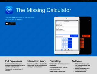 themissingcalculator.com screenshot