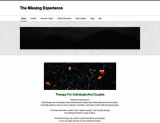 themissingexperience.weebly.com screenshot