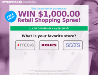 themonthlysweepstakes.com screenshot