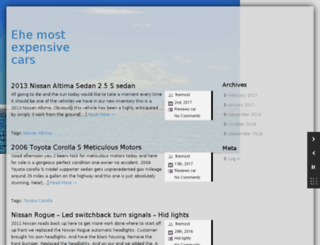 themostexpensivecars.com screenshot