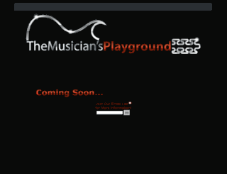 themusiciansplayground.com screenshot