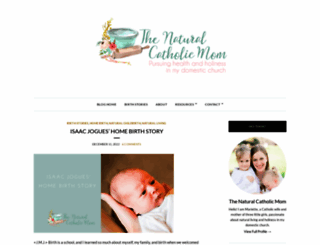 thenaturalcatholicmom.com screenshot