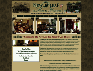 thenewleaftearoom.com screenshot