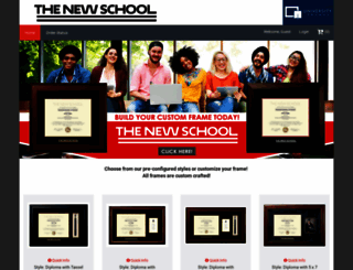 thenewschool.universityframes.com screenshot