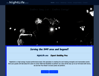 thenightlifeband.com screenshot