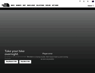 thenorthface.com.au screenshot