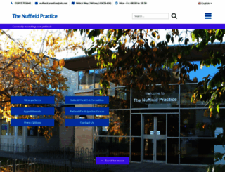 thenuffieldpractice.co.uk screenshot