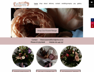 theoccasionalflorist.co.nz screenshot