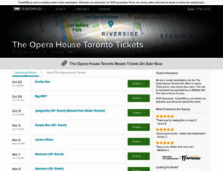 theoperahouse.ticketoffices.com screenshot
