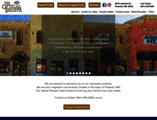 theopticalshoppems.com screenshot