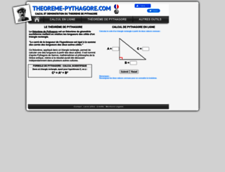 theoreme-pythagore.com screenshot