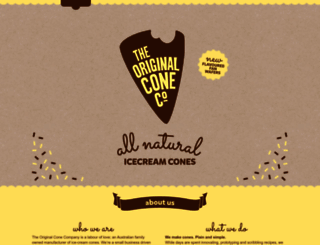 theoriginalconeco.com.au screenshot