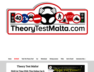 theorytestmalta.com screenshot