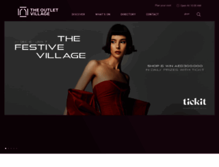 theoutletvillage.ae screenshot