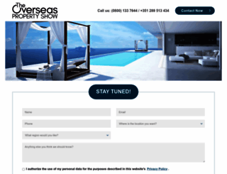theoverseaspropertyshow.com screenshot